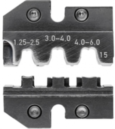 Crimping die for Plug connectors and non-insulated open plug-type connectors, 1.25-6 mm², AWG 17-9, 97 49 15