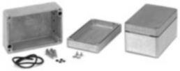 Aluminum die cast enclosure, (L x W x H) 221 x 220 x 91 mm, gray (RAL 7046), IP68, 1590Z155GY