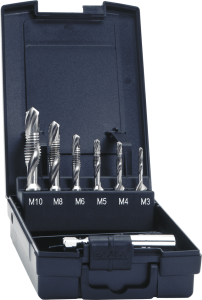 Combination tap kit, 7 pieces, bit, M3-M10, DIN 3126, 5910
