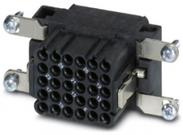Socket contact insert, VC2, 30 pole, unequipped, crimp connection, with PE contact, 1855063