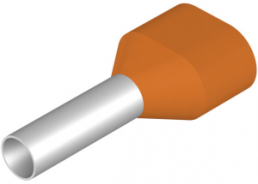 Insulated Wire end ferrule, 4.0 mm², 22 mm/12 mm long, orange, 9037670000