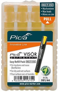 Replacement refills, permanent, yellow for marking pen, 991/44/SB