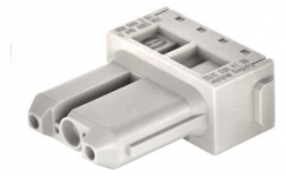 Socket contact insert, 2 pole, unequipped, crimp connection, with PE contact, 09140033152
