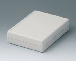 ABS shell housing, (L x W x H) 180 x 118 x 45.5 mm, gray white (RAL 9002), IP65, A9413351