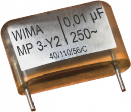MP film capacitor, 2.2 nF, ±20 %, 1 kV (DC), MP, 10 mm, MPY20W1220FA00MSSD