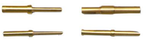 Pin contact, AWG 28-24, crimp connection, gold-plated, SA3180
