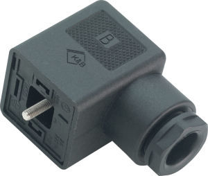Valve connector, DIN shape A, 2 pole + PE, 230 V, 0.34-1.5 mm², 43 1726 110 03