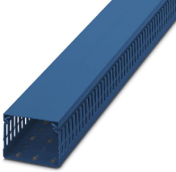 Wiring duct, (L x W x H) 2000 x 80 x 60 mm, Polycarbonate/ABS, blue, 3240600