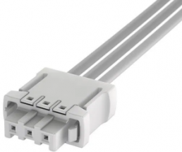 PCB connector, 4 pole, pitch 2.54 mm, straight, white, 14310413101160