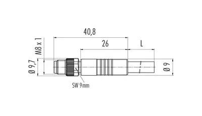 77 3405 0000 50003 0500 binder Sensor-Actuator Cables Image 2