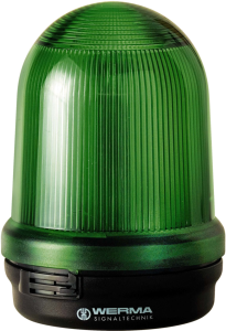 LED rotating light, Ø 98 mm, green, 115-230 VAC, IP65