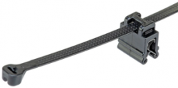 Edge clip, max. bundle Ø 51 mm, nylon/steel galvanized, black, (L x W x H) 203 x 14 x 15.7 mm