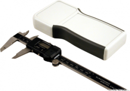ABS handheld enclosure, (L x W x H) 165 x 80 x 28 mm, light gray (RAL 7035), IP54, 1553TTGYBAT