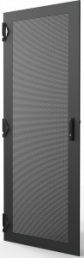 Varistar CP Steel Door, Perforated With 3-PointLocking, RAL 7021, 24 U, 1200H, 800W