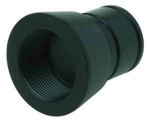 Corrugated pipe fitting, M32, plastic, black, (L) 48.1 mm