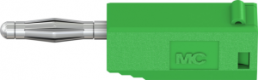2 mm plug, solder connection, 0.5 mm², green, 22.2617-25