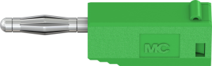 2 mm plug, solder connection, 0.5 mm², green, 22.2617-25
