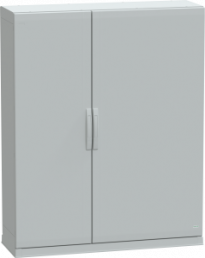 Control cabinet, (H x W x D) 1500 x 1250 x 420 mm, IP54, polyester, light gray, NSYPLAZ15124G