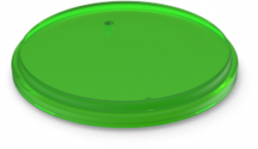 Aperture, round, Ø 17.8 mm, (H) 2.3 mm, green, for pushbutton switch, 5.00.888.505/2500