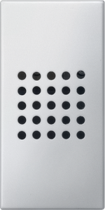 DELTA m-system buzzer 230 V 50/60 Hz, 80 dB (A) adjustable volume, aluminum.