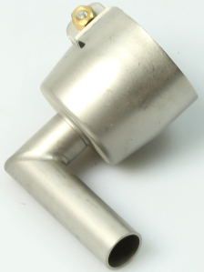 Pipe nozzle ø 36.5 mm, ø 12 mm, 25 x 50 mm, 90° angled for hot-air blowers, 107002