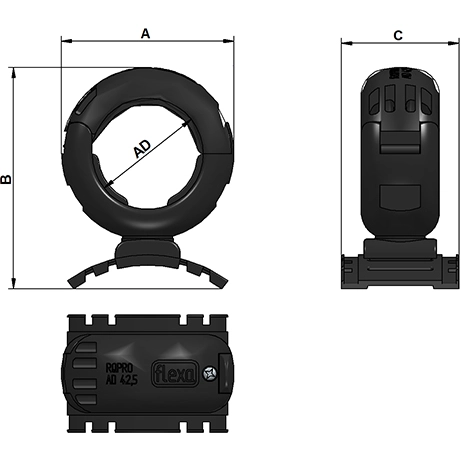 15040142200 Flexa Cable Holders Image 2