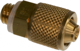 50.021, tube coupling, brass, for 6 x 1 tubing