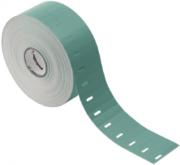 Polypropylene Label, (L x W) 50 x 12.5 mm, turquoise, Roll with 2000 pcs