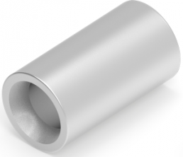 Butt connector, uninsulated, 1.25-2.0 mm², AWG 16 to 14, silver, 7.65 mm