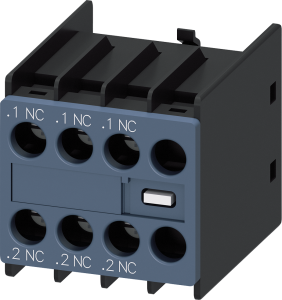 Auxiliary switch, 10 A, 3 Form B (N/C), screw connection, 3RH2911-1HA03