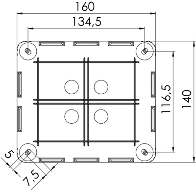 10101460 WISKA Flush-mounted Boxes, Junction Boxes Image 2