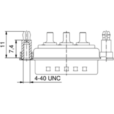 302W2CSXX69E40X CONEC D-Sub Connectors Image 2