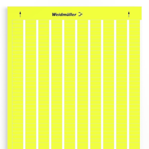 Polyester Laser label, (L x W) 17 x 6 mm, yellow, DIN-A4 sheet with 4400 pcs