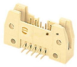 Pin header, 40 pole, pitch 2.54 mm, angled, beige, 09195407923