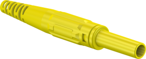 4 mm socket, screw connection, 2.5 mm², CAT II, yellow, 66.9155-24