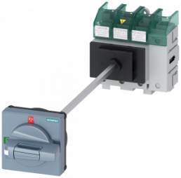 Main switch, Rotary actuator, 4 pole, 63 A, 690 V, (W x H x D) 96 x 106 x 408 mm, front installation/DIN rail, 3LD5210-0TL11