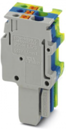 Plug, push-in connection, 0.14-1.5 mm², 3 pole, 17.5 A, 6 kV, yellow/green, 3062113