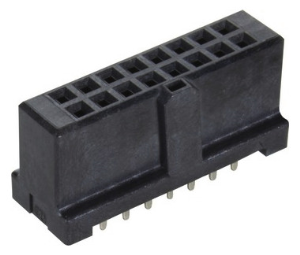 Female connector, 16 pole, pitch 2.54 mm, solder pin, straight, tin-plated, 09195166824741