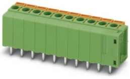 PCB terminal, 3 pole, pitch 10.16 mm, AWG 24-16, 15 A, spring-clamp connection, green, 1986149