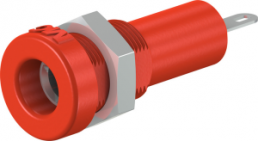 4 mm socket, solder connection, mounting Ø 8.3 mm, red, 23.0450-22