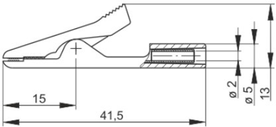 MA 2 VA RT Hirschmann Test & Measurement Aligator Clips Image 2