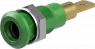 4 mm socket, plug-in connection, mounting Ø 8.1 mm, green, 64.3040-25