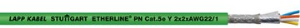 PVC ethernet cable, Cat 5, PROFINET, 4-wire, 0.32 mm², AWG 22, green, 2170891