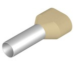 Insulated Wire end ferrule, 10 mm², 30 mm/18 mm long, DIN 46228/4, ivory, 9018870000