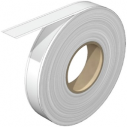 Polyester Label, (L x W) 30 m x 12 mm, white, Roll with 1 pcs