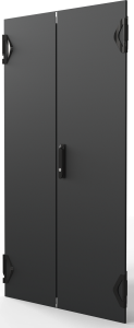 Varistar CP Double Steel Door, Plain, 3-PointLocking, RAL 7021, 29 U, 1400H, 800W
