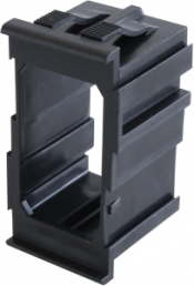 Mounting frame, (L x W) 53.9 x 30.6 mm, black, for rocker switch, 217.878.011