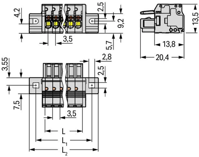 2734-103/031-000 WAGO PCB Connection Systems Image 2