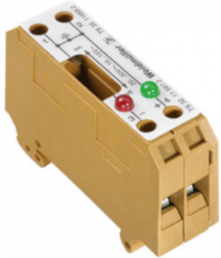 Isolating and measuring isolating terminal block, screw connection, 0.5-6.0 mm², 27 A, yellow, 1166820000