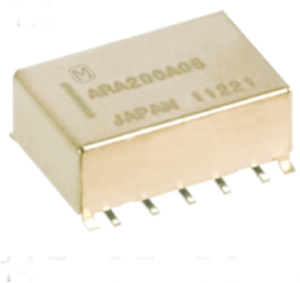RF relays, 2 Form C (NO/NC), 50 Ω, 1 GHz, 1 A, 30 V (DC), ARA200A09J